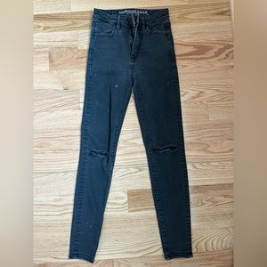 American eagle black skinny jeans